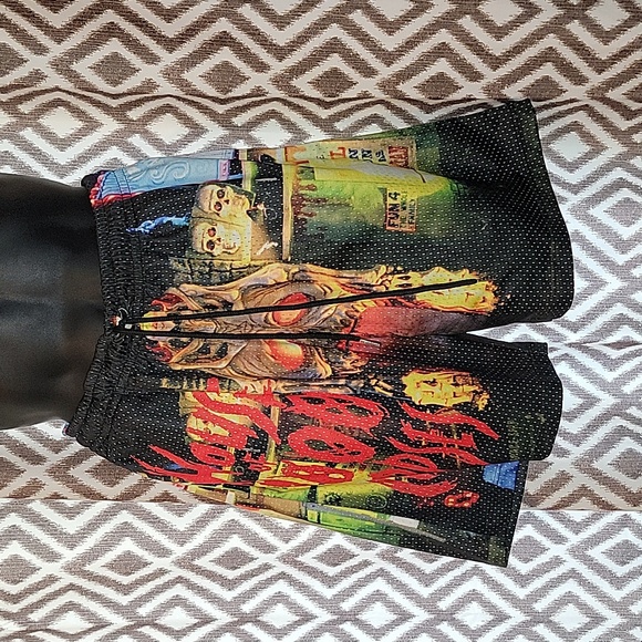 Rucking Fotten House Of 1000 Corpses "Monters and Madmen" All Over Print Shorts - Picture 2 of 4